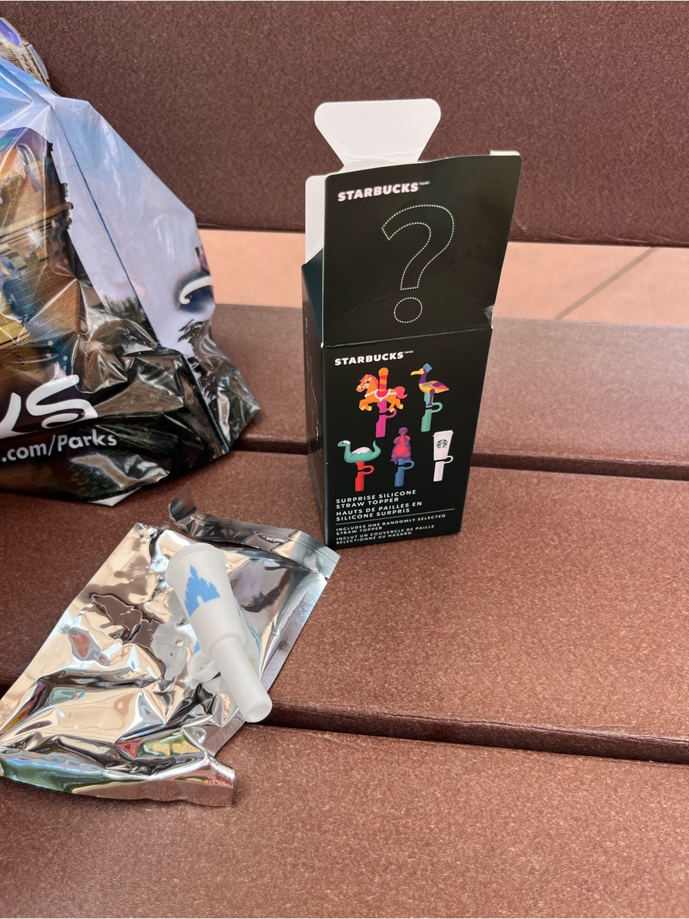 Starbucks Silicone Surprise Straw Topper - Coffee Cup and Fantasyland Horse